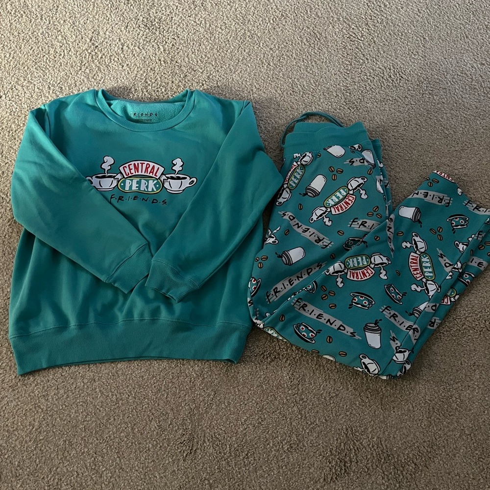QVC Friends Pajama Set - Teal